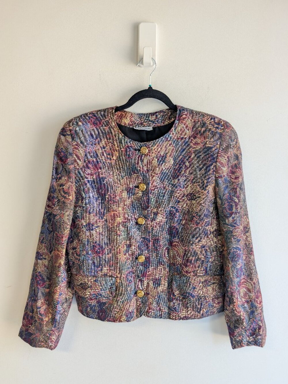 Vintage Bianca Floral Tapestry Blazer